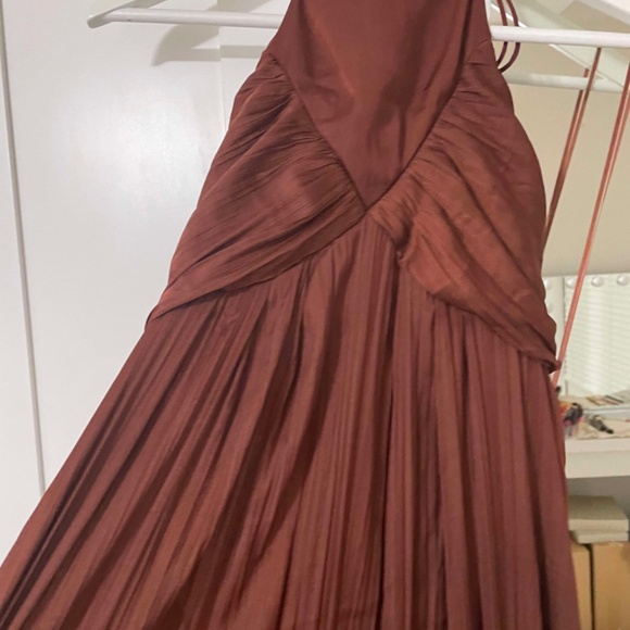 TIE-BACK HALTER MAXI DRESS XL Crimson - Picture 8 of 16